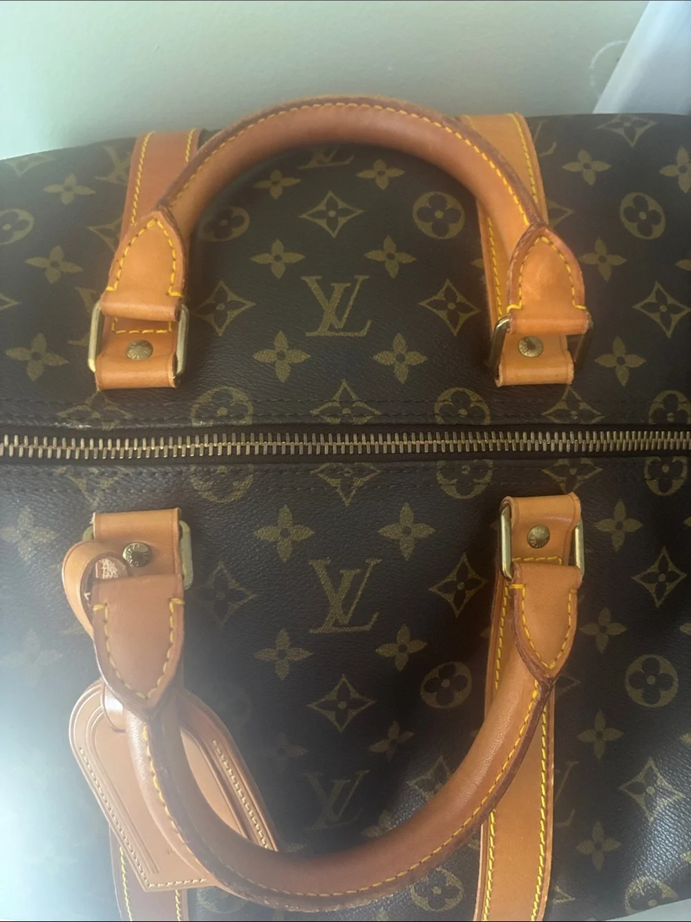 Louis Vuitton Monogram Canvas Travel Duffel with Vachetta Trim